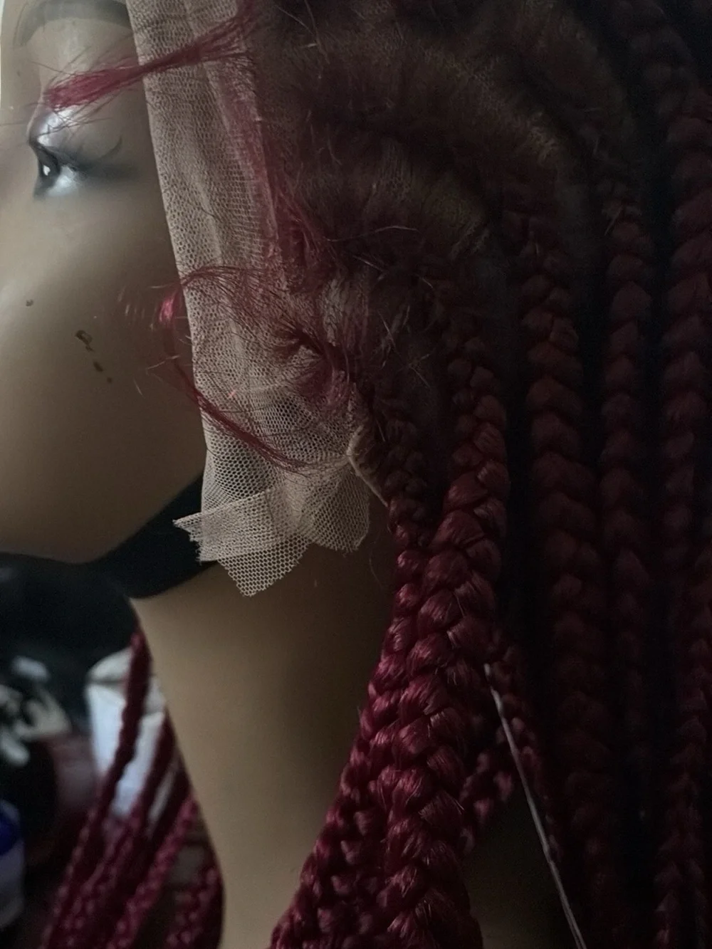 Hand-Braided Box Braid Wig - Natural 530